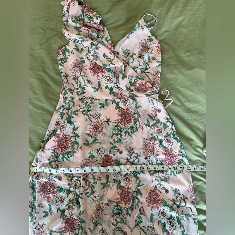 Adelyn Rae - Hannah Asymmetrical Ruffle Midi - Picture 10 of 12